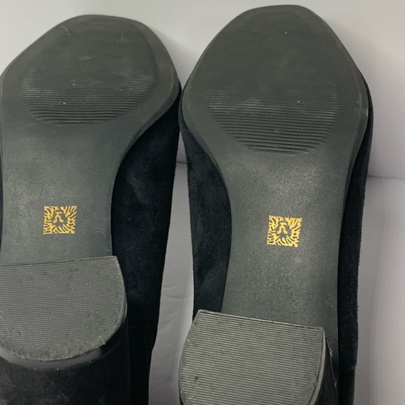 Anne Klein 7M Black Suede Leather Boots Gisela - Picture 14 of 15